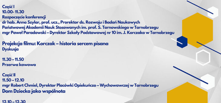 22.11.2024 – Konferencja Korczakowska w Tarnobrzegu – zaproszenie