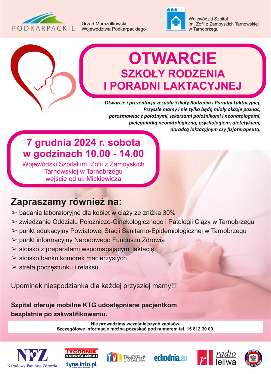 Otwarcie Szkoły Rodzenia i Poradni Laktacyjnej w Szpitalu w Tarnobrzegu