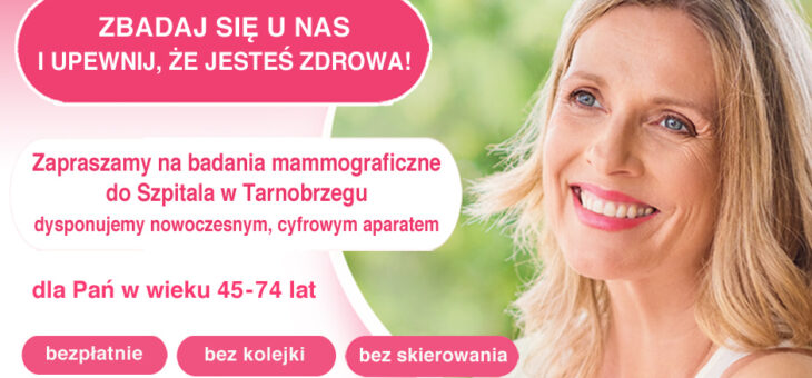 Różowy Październik – zapraszamy na bezpłatne badania mammograficzne